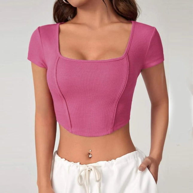 Elegante top corto de verano