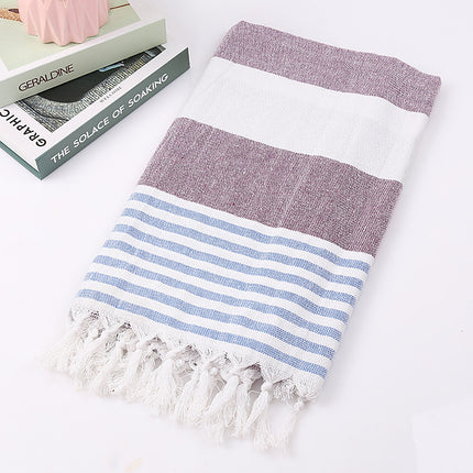 Cotton striped beach towel 100x180cm - Wnkrs