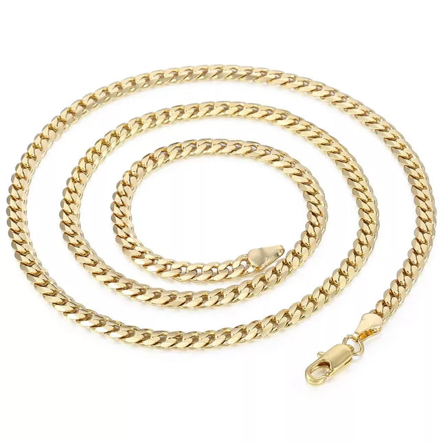 Gold Cuban Link Chain Necklace for Men - Wnkrs