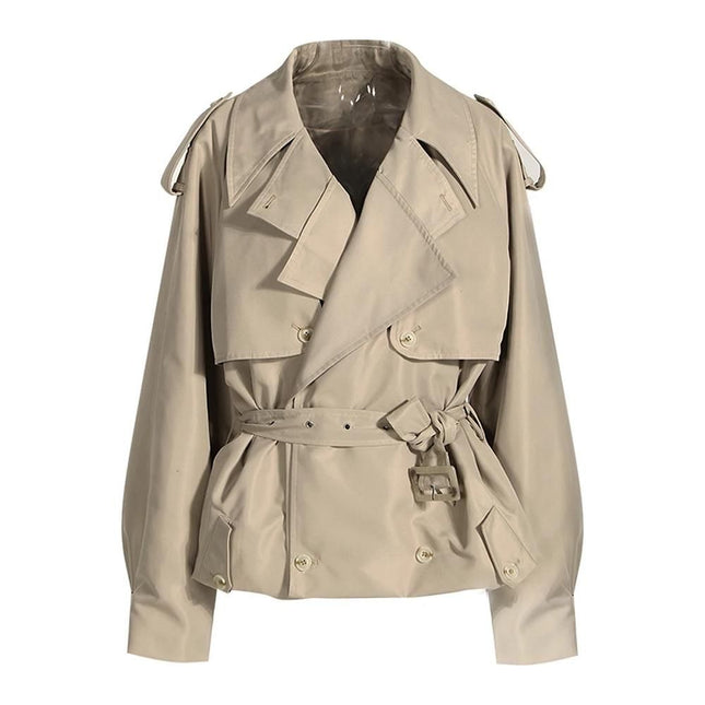 Trench-coat en coton pour femme