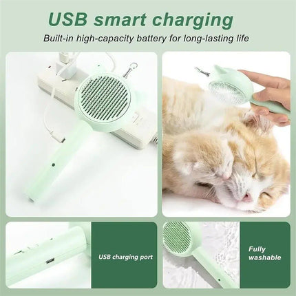 5-in-1 Multi-Function Cat Grooming & Play Brush with USB Charging - Wnkrs