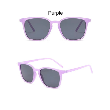 Lunettes de soleil carrées rétro œil de chat avec protection UV400