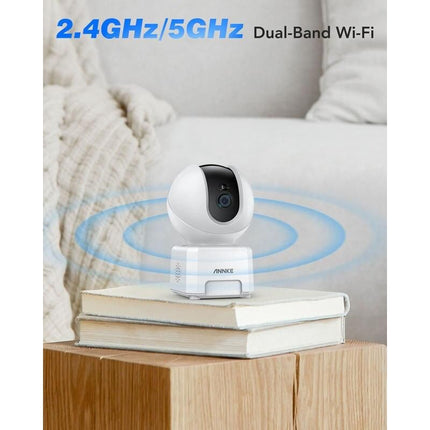 4MP High-Definition WiFi Smart Indoor Camera with Human Sound Detection and Alexa Compatibility - Wnkrs