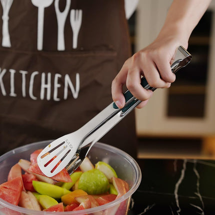 Pinces alimentaires antidérapantes en acier inoxydable pour la cuisine et le service