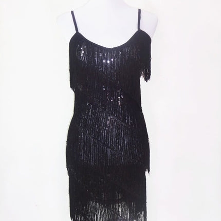 Women's Sequined Retro Dress - Wnkrs