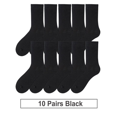 Lot de 10 paires de chaussettes d'affaires en coton doux et respirant pour hommes