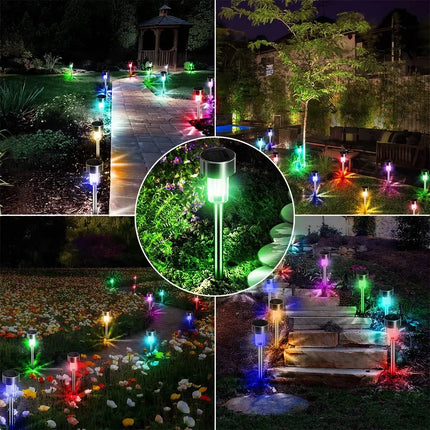 Luces solares para exteriores para caminos y jardines