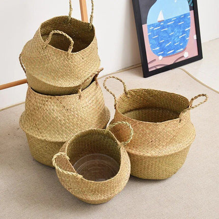 Versatile Wicker Seagrass Planter and Storage Basket - Wnkrs