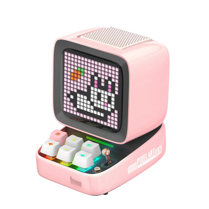 Retro Pixel Art Game Bluetooth Speaker with 16x16 LED App-Controlled Front Screen