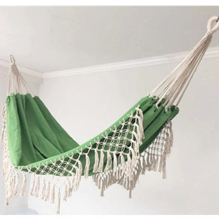 Double large canvas tassel hammock - Wnkrs