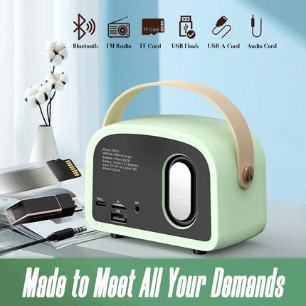 Retro Mini Wireless Speaker with FM Radio & TWS Bluetooth 5.0 - Wnkrs