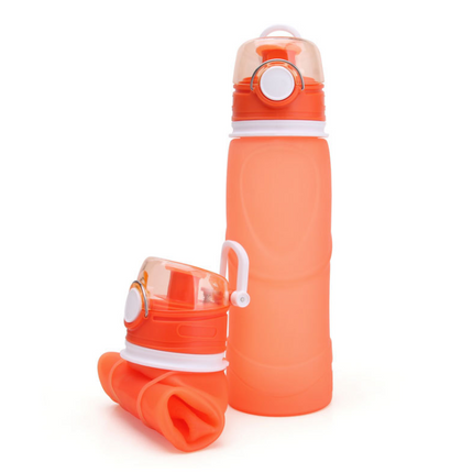 Silicone Folding Water Bottle Food Grade Silicone Water Bottle Travel Portable Folding Water Cup Travel Folding Water Bottle - Wnkrs