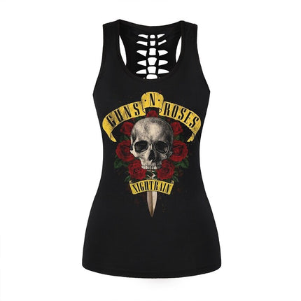 Rock Style Skull Women's Tank Top - Wnkrs