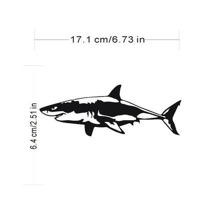 Customizable Great White Shark Vinyl Car Decal - Wnkrs