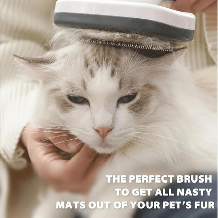 Brosse de toilettage autonettoyante pour chiens et chats