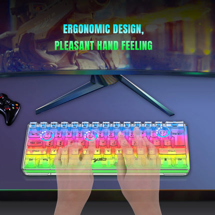 60% Compact RGB Wired Gaming Keyboard