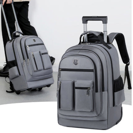 Trolley Backpack Ultra-light Trolley Bag Large Capacity Single-directional Wheel