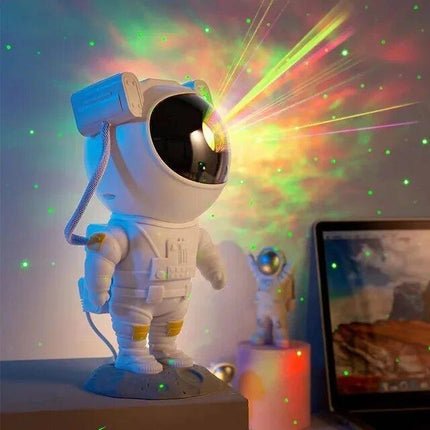 Starry Sky Astronaut Night Light Galaxy Projector Lamp with Remote Control and Timer - Wnkrs