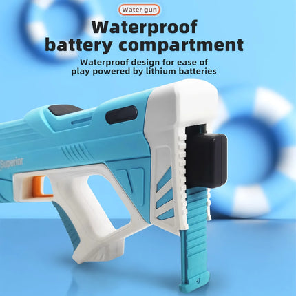 Pistolet à eau électrique avec absorption d'eau automatique pour enfants et adultes