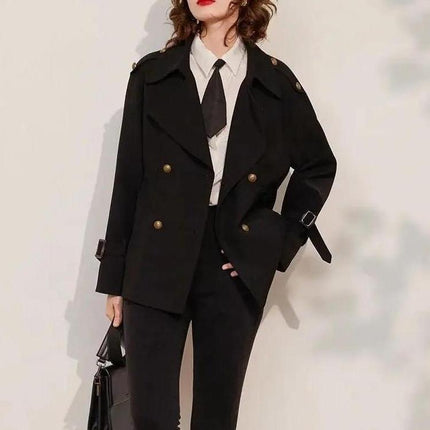 Trench-coat croisé élégant pour femme