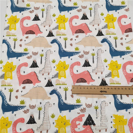 Twill Cartoon Dinosaur Pure Cotton Quilt Sheet Fabric - Wnkrs