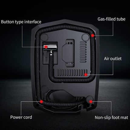 12V Portable Digital Car Tire Inflator with LED Illumination - Wnkrs