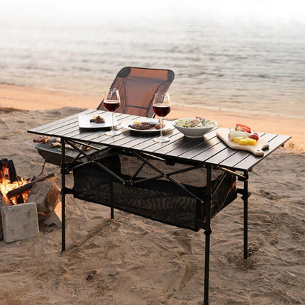 Table de pique-nique d'extérieur pliable et portable de style coréen
