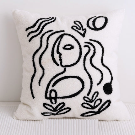 Cotton Living Room Sofa Pillow Abstract Pillowcase - Wnkrs