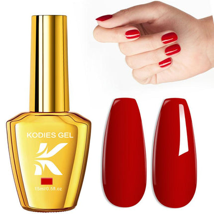 Esmalte de uñas en gel rojo