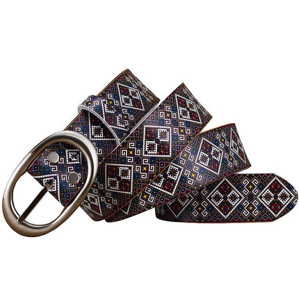 Patterned Leather Belt for Women - Wnkrs