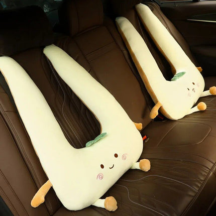 Plush Cartoon Car Nap Pillow for Optimal Travel Comfort - Wnkrs