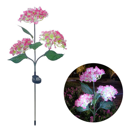 Hydrangea Rose Solar LED Garden Lights