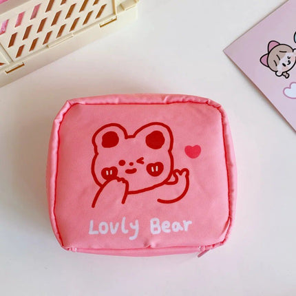 Korean Cartoon Bear Sanitary Napkin Organizer - Wnkrs