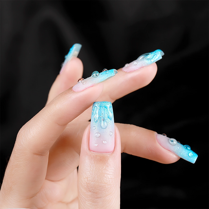 Gel para ondas con gotas de agua transparente