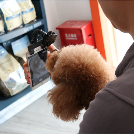 Palo selfie para mascotas con cuello ajustable