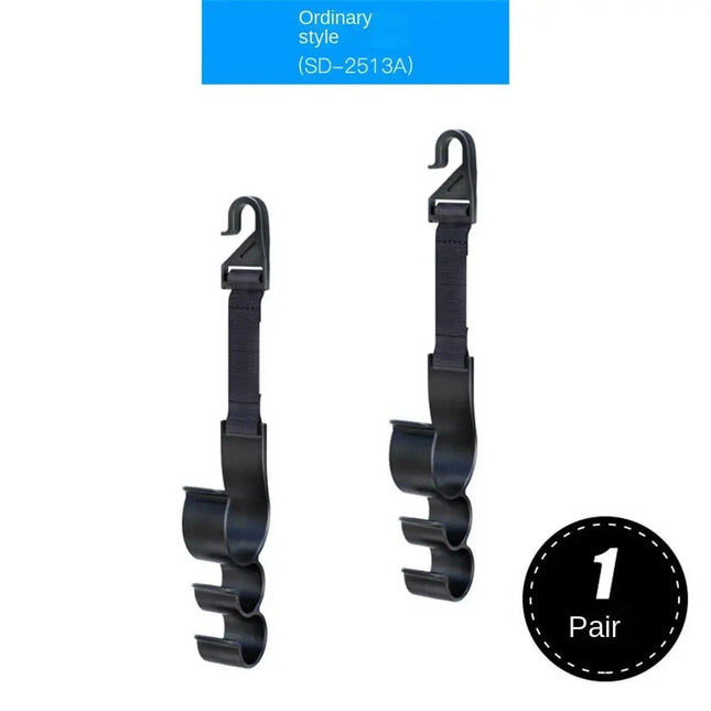 Universal Adjustable Car Seat Storage Hooks - Heavy Duty Organizer Hangers - Wnkrs