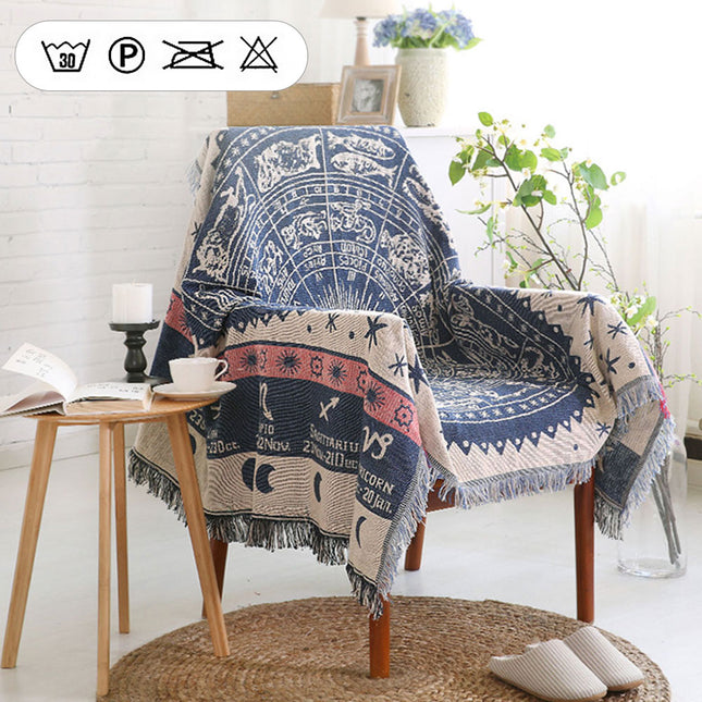 Nordic knitted sofa travel nap blanket - Wnkrs