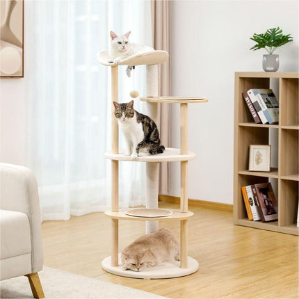 Arbre à chat moderne à 6 niveaux