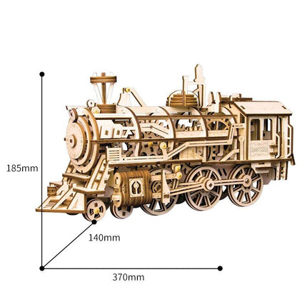 Clockwork Wooden Locomotive Model Kit - Wnkrs
