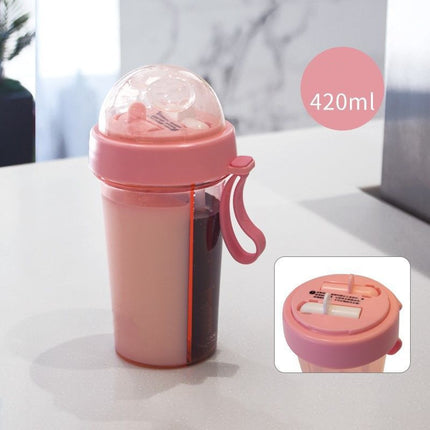 Net Red Water Cup Double Drink Cup Water Bottle Kitchen Gadgets - Wnkrs