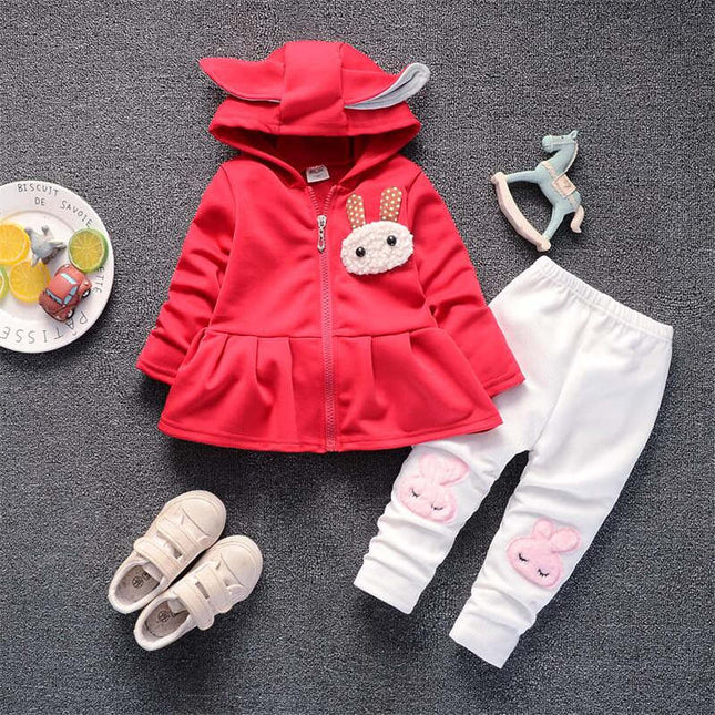 Baby Girl’s Polka Dot Patterned Cotton Clothing Set