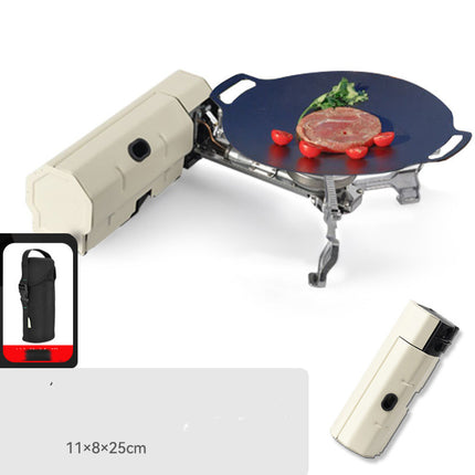 Camping Gas Stove Portable Folding Cassette Stove Outdoor Hiking BBQ Travel Cooking Grill Cooker Gas Burner Food Heating Tool Kitchen Gadgets - Wnkrs