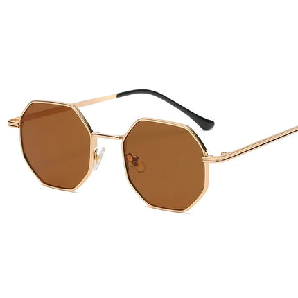 2023 Fashion Polygonal Metal Sunglasses for Women