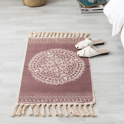 Simple Cotton Linen Small Floor Mat