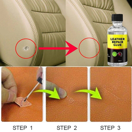 QuickFix Leather Repair Liquid: Auto & Apparel Leather Maintenance Solution - Wnkrs