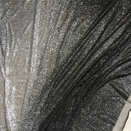 Bright And Full Version Of Black Gold Black Silver Hot Sequined Fabric - Wnkrs