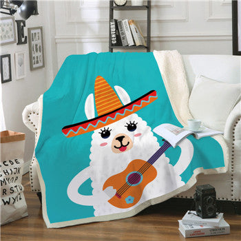 Square Blanket Thick Plush Digital Printing - Wnkrs