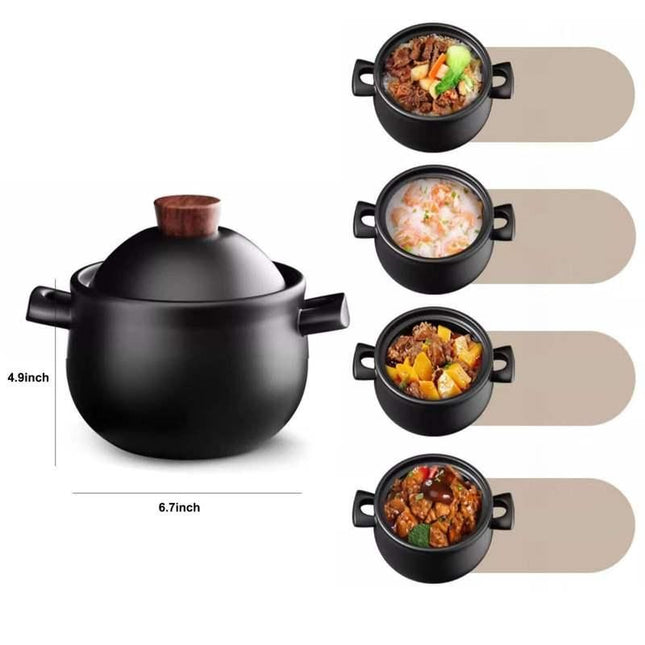 Ceramic Casserole Cooking Pot - Wnkrs