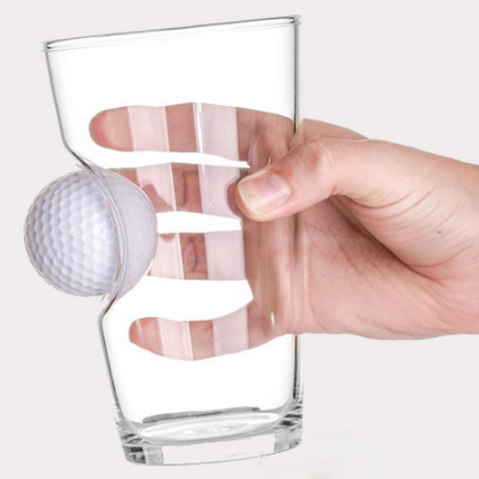 Stuck In Glass Beer Mug Golf Embedded Creative Wine Glass - Wnkrs