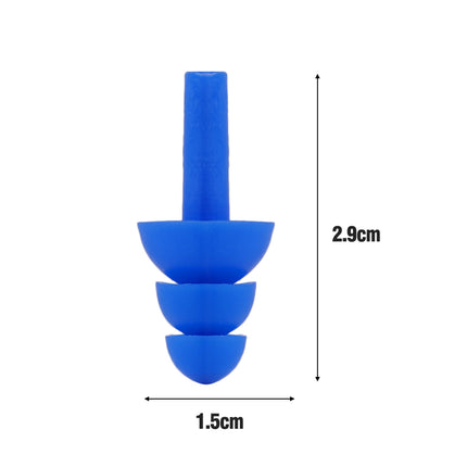 Tapones para los oídos de silicona blanda reutilizables e impermeables